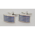 Cufflinks/Button Covers: Professional Design: Stripes